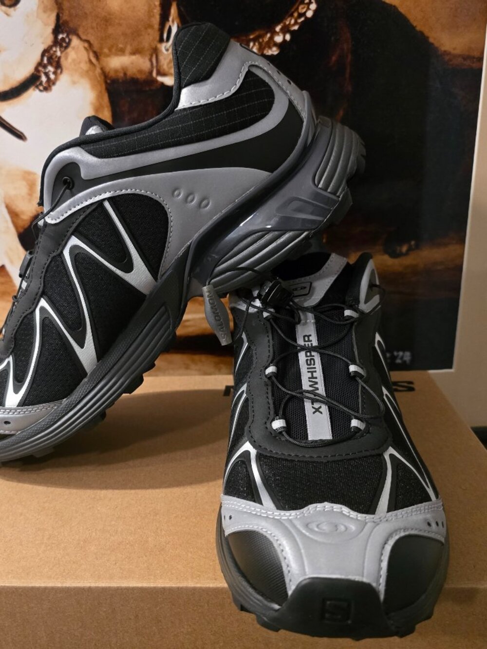 Salomon XT-Whisper Nocturne Vision Black Castlerock L49131500 Shoes Mens 10 NEW
